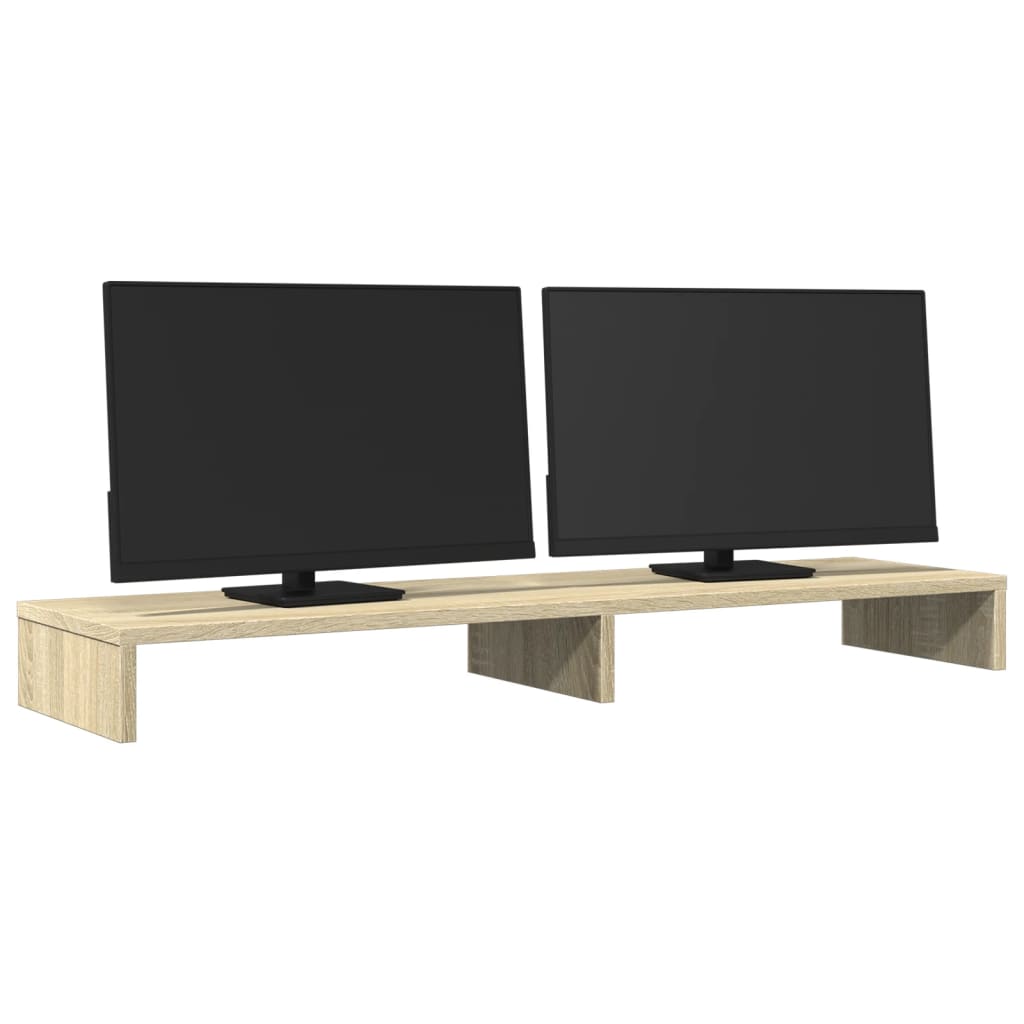Vidaxl Monitor standard 100x27x10 cm Processus de bois de chêne sonoma coloré
