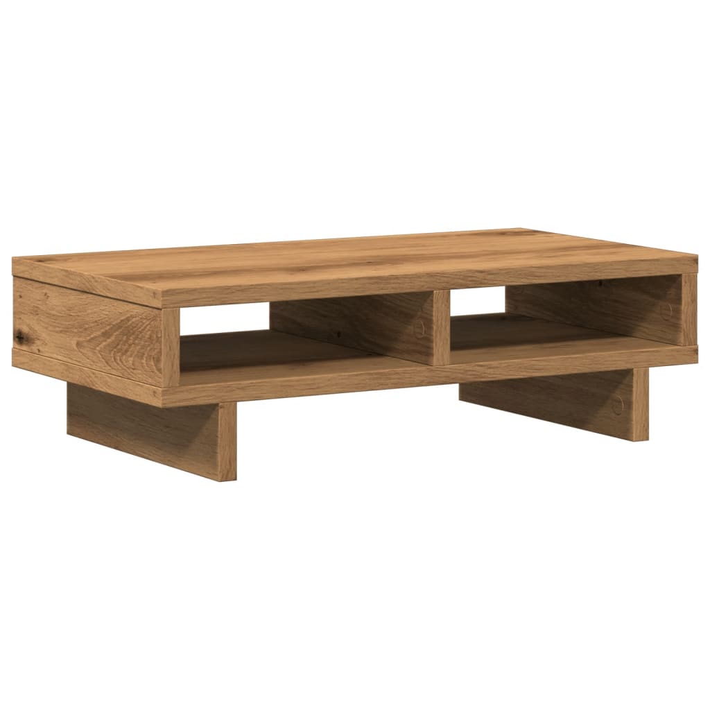 Vidaxl Monitor Standard 50x27x15 cm Zpracované dřevěné řemeslné dubové barvy