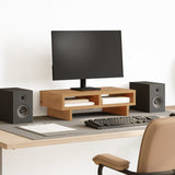Vidaxl Monitor Standard 50x27x15 cm Zpracované dřevěné řemeslné dubové barvy