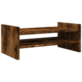 Le moniteur Vidaxl comprend 50x27x20 cm en bois de bois fumé en bois coloré
