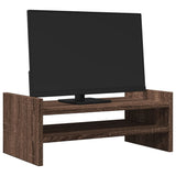 Vidaxl Monitor standard 50x27x20 cm en bois transformé en chêne brun coloré
