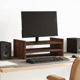 Vidaxl Monitor standard 50x27x20 cm en bois transformé en chêne brun coloré