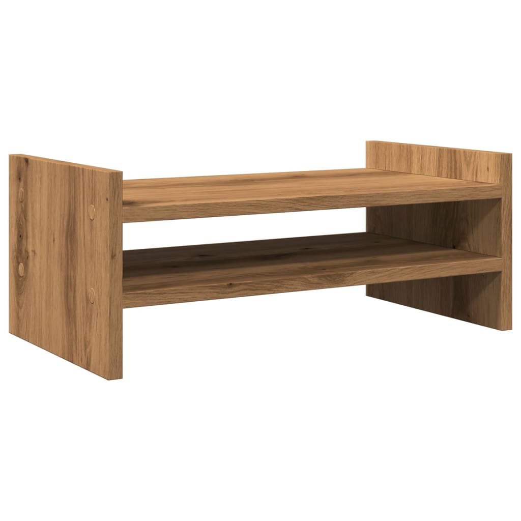 Vidaxl Monitor Standard 50x27x20 cm Couleur de chêne artisanal en bois transformé
