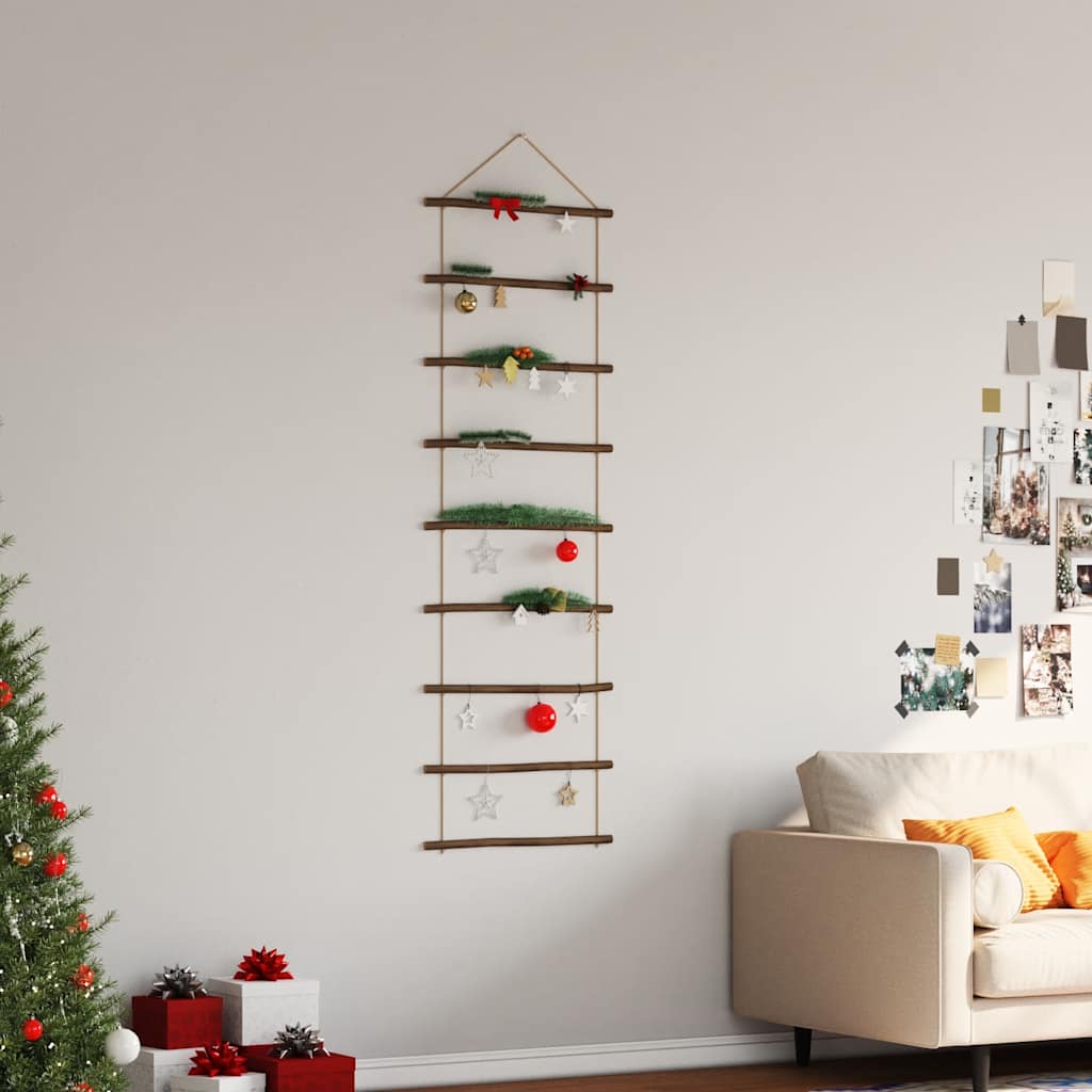Vidaxl Decoration Decoration Drabina -w kształcie 50x150 cm naturalna gałąź