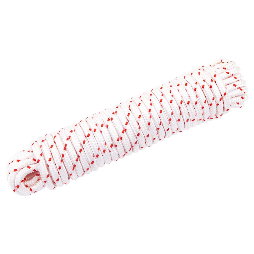 VidaXL Trekkoord Start cord white and red Ø6 mm 10 m nylon