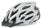 Polisport-Zweig-Fahrradhelm L 58-61 cm weißer Mattkohlenstoff