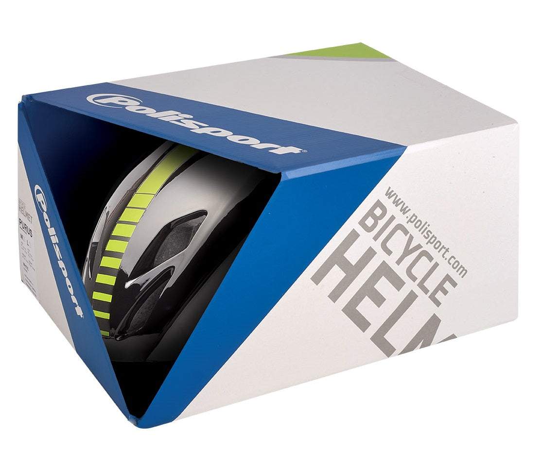 Polisport Casque Aero Road Matt White Shine Black Jaune M 55-58CM