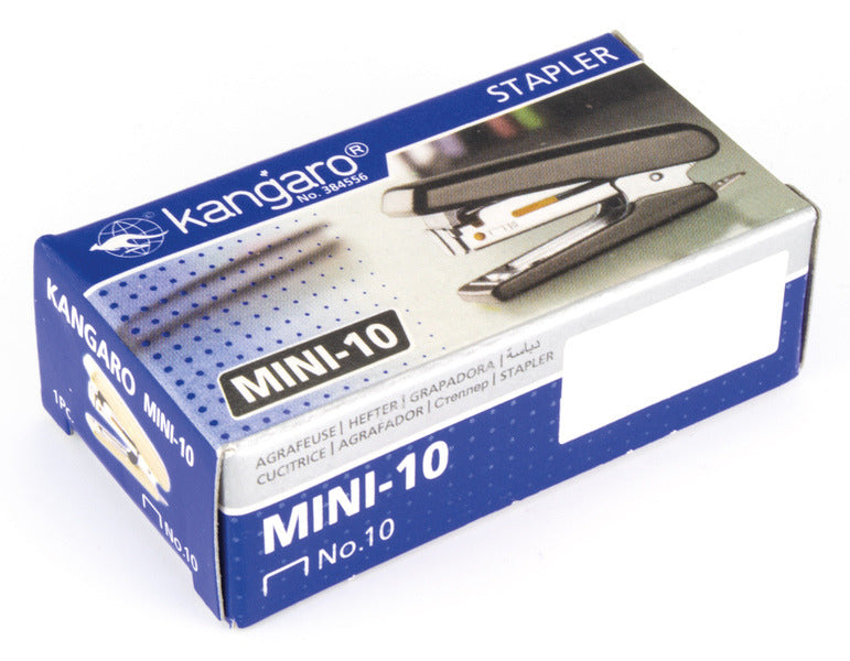 Kangaro K-7305808 Nietmachromer Mini-10 Red, Max 10 Sheet, No.10 Staples