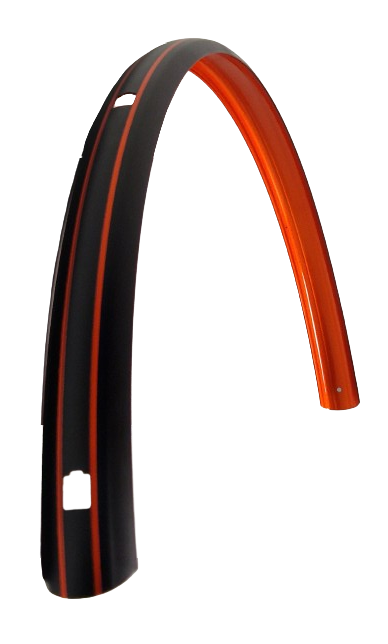 SKS zadnji blatnik 28 -palčni plastika 46 mm mat črno rdeča
