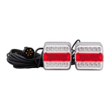 Trailerergærbelysningssæt + magnet førte 7,5 m. 7-pin