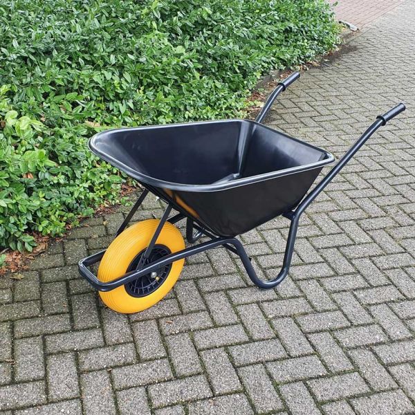 Trillebørplastik sort container 85 liter HQ Anti-Lek