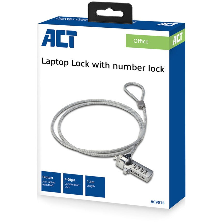 Act Connectivity Laptop Lock mat numeresche Code AC9015