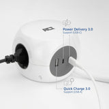Act Connectivity Socket Kubus mat 3 Sockets, 30w D