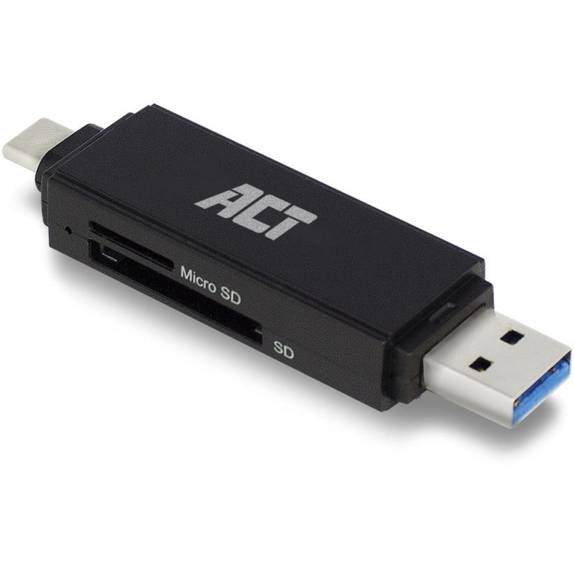 Act Connectivity USB-C USB-A Carte Reader, SD Micro SD