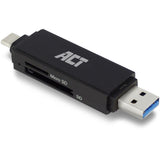 Act Connectivity USB-C USB-A Carte Reader, SD Micro SD