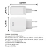 Act Connectivity USB-C USB-A charger 20W with Delivery PPP, quin