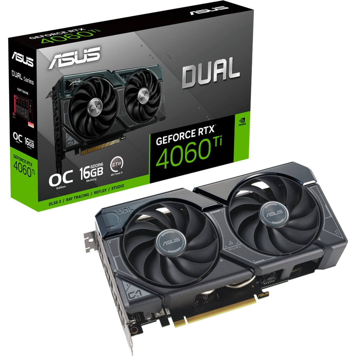 Asus Dual GeForce RTX 4060 Ti OC Edition 16GB GDDR6