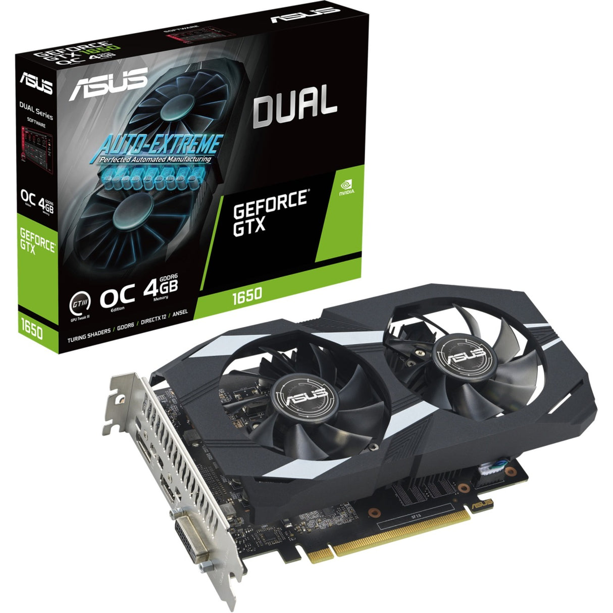 Asus Dual GeForce GTX 1650 OC Edition 4GB GDDR6 EVO