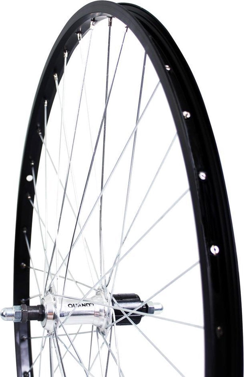 Roue arrière Roland 28 Cass fixe 7V ALU AS26 Black Zinc Spk