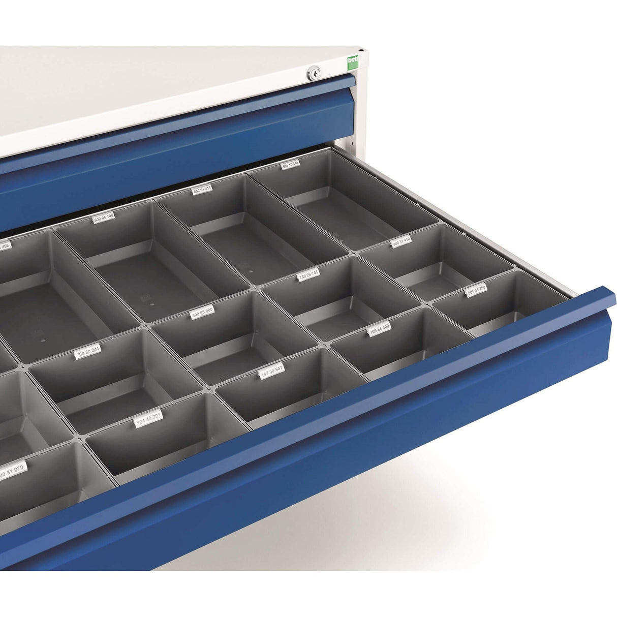 Range Bott Cubio con 13 vassoi 65x65 cassetto