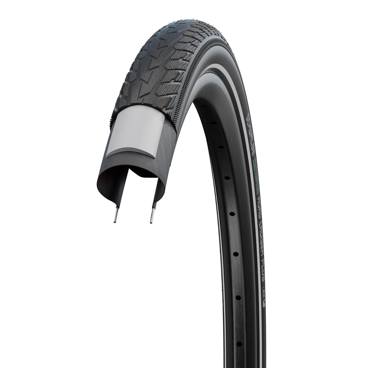 SCHWALBE ROAT CRUISER PLUS PUNCTUREGUARD 28 x 1.60 42-622mm - Black with reflection