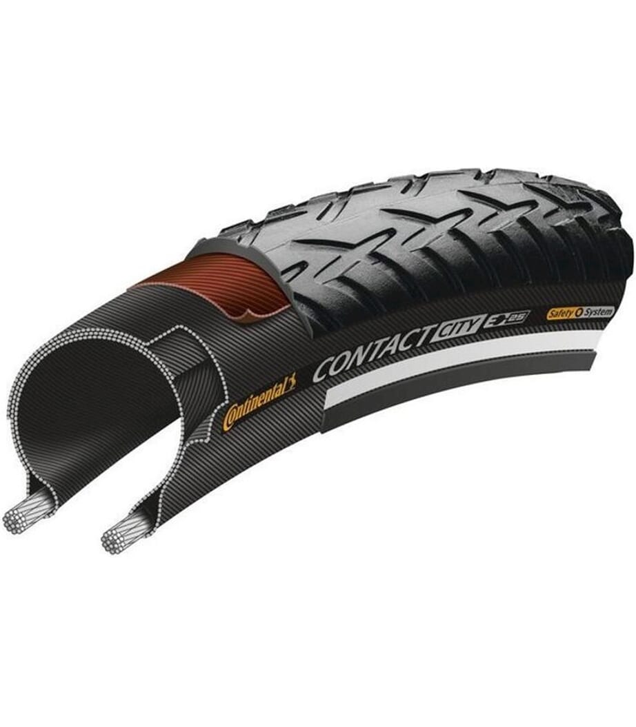 Continental Tire Contact City 28 x 1,40 sort refleksion