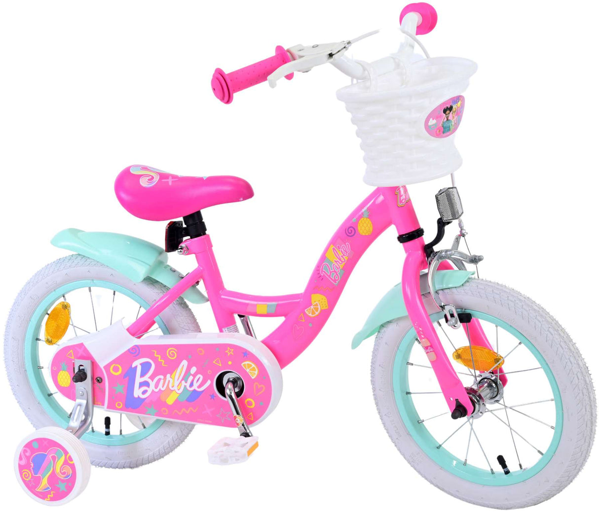 Dětské kolo Barbie - dívky - 14 palců - růžová