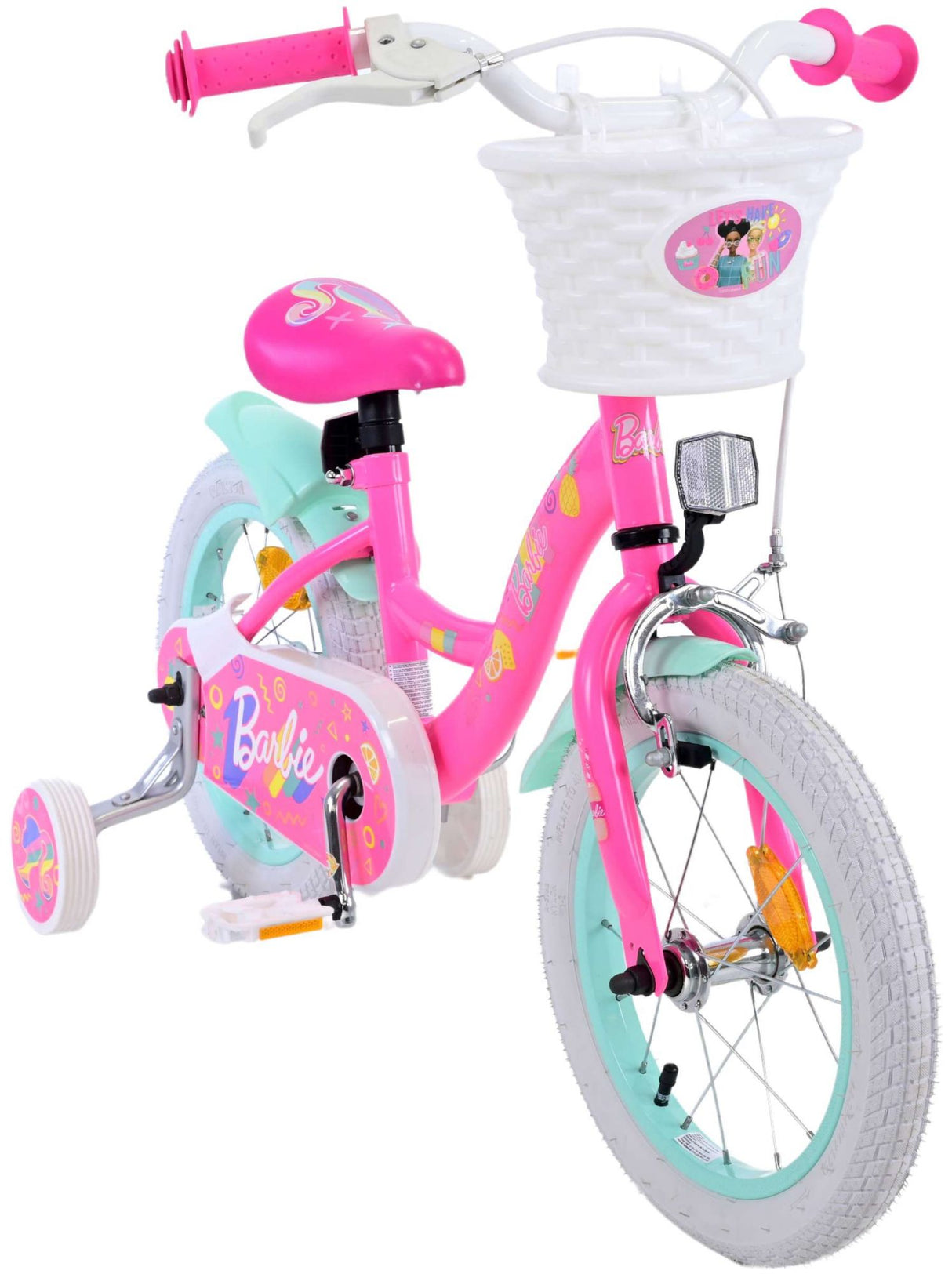 Dětské kolo Barbie - dívky - 14 palců - růžová
