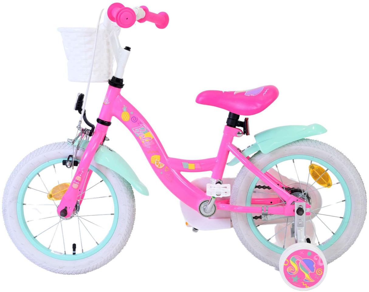 Dětské kolo Barbie - dívky - 14 palců - růžová