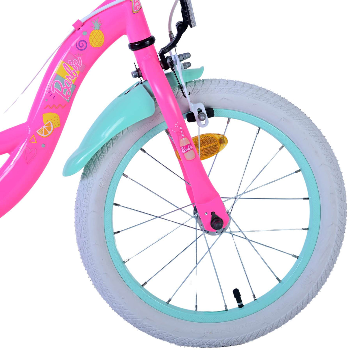 Barbie Children's Bicycle - Girls - 16 tommer - Pink - To håndbremser