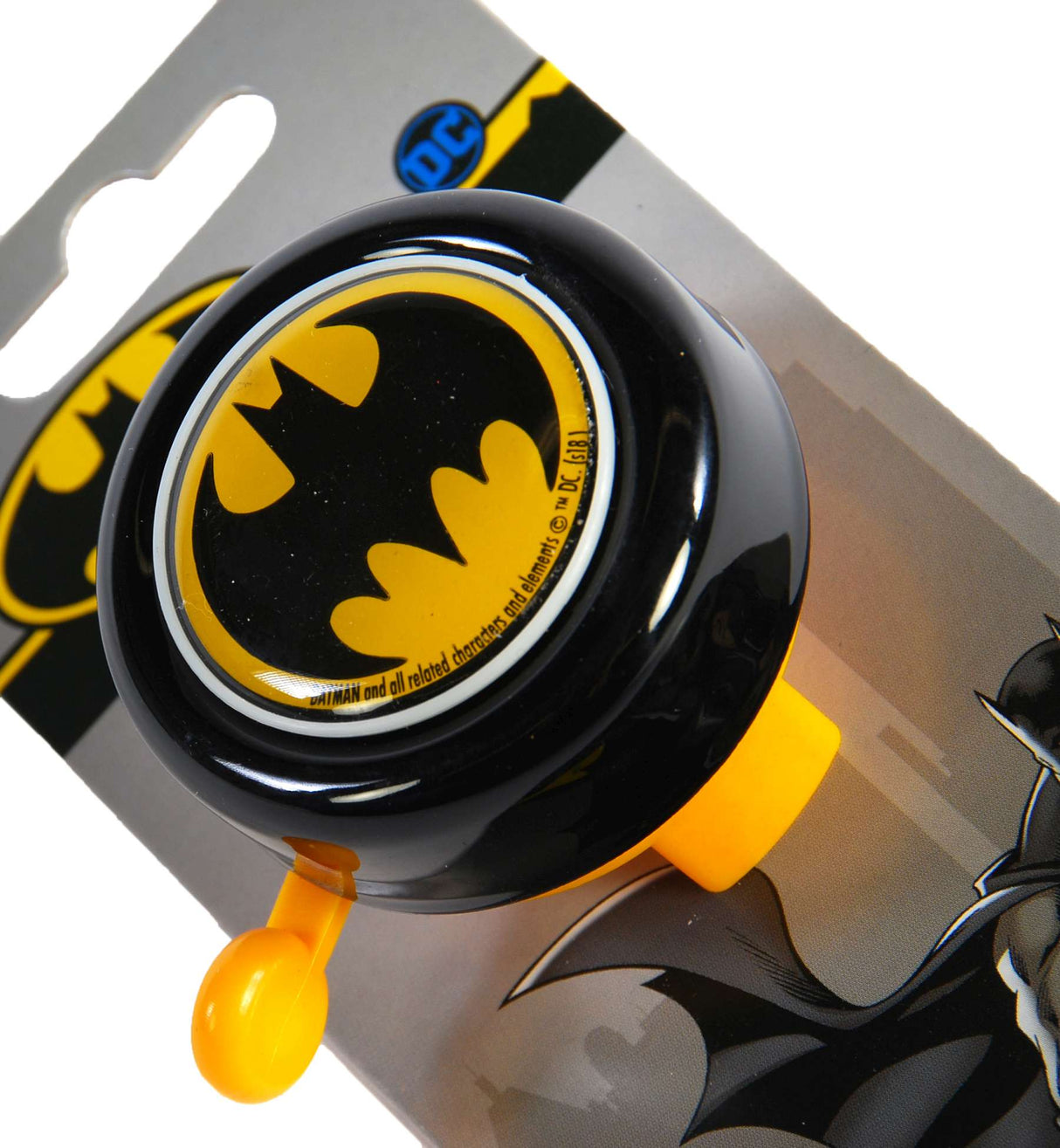 Bicycle Bell Batman 50 mm jaune noir