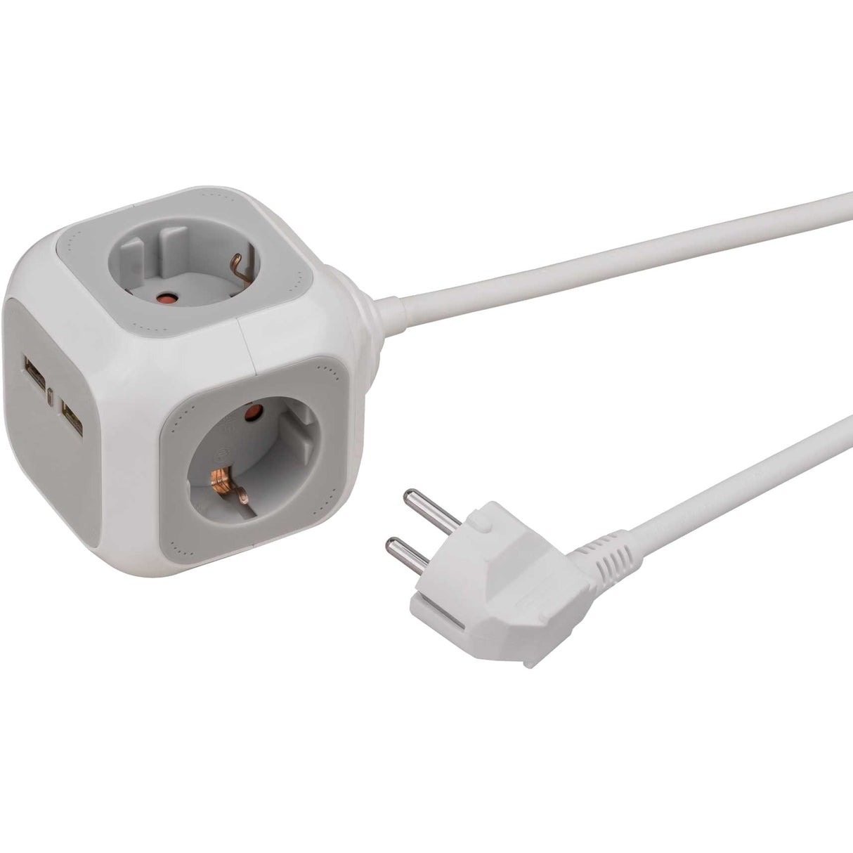 Brennenstuhl alea-kraft 2xusb-charger + plug 4-time