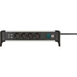 Brennenstuhl Alu-office-Line-Line avec fonction de chargement USB 4-