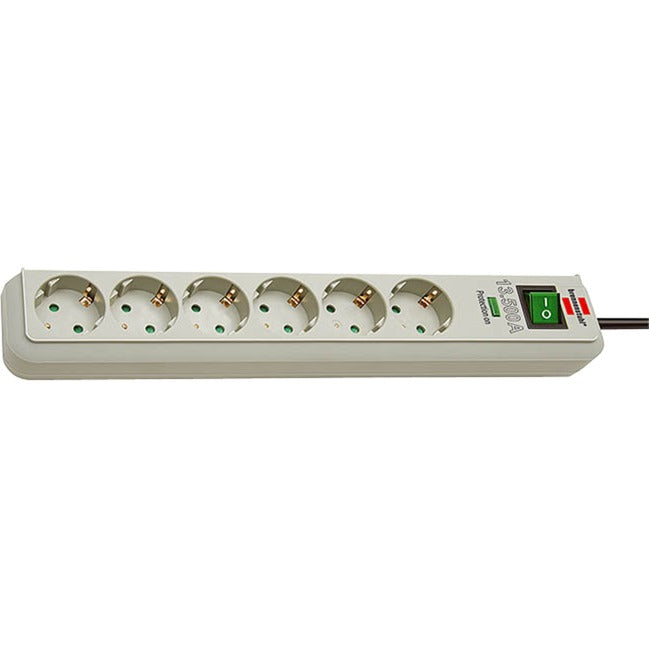 Brennenstuhl Eco-Line 13,500A Socket con Beve de sobretensión