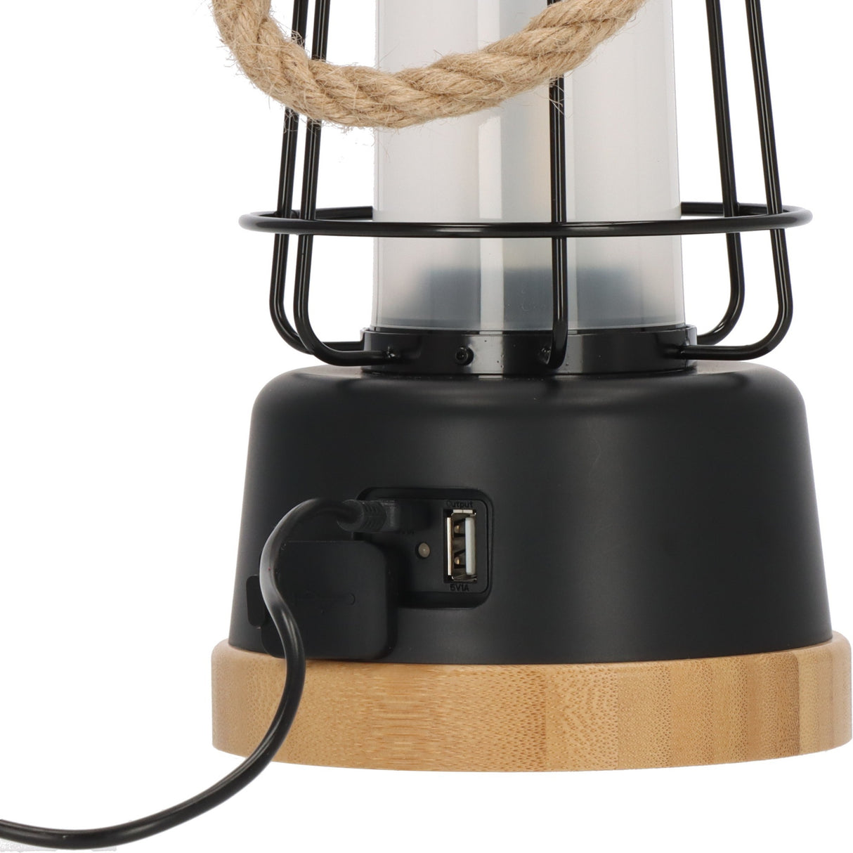 BrennenStuhl Rechargeable Camping Lamp CAL 1 with Hemp Rope and BAM