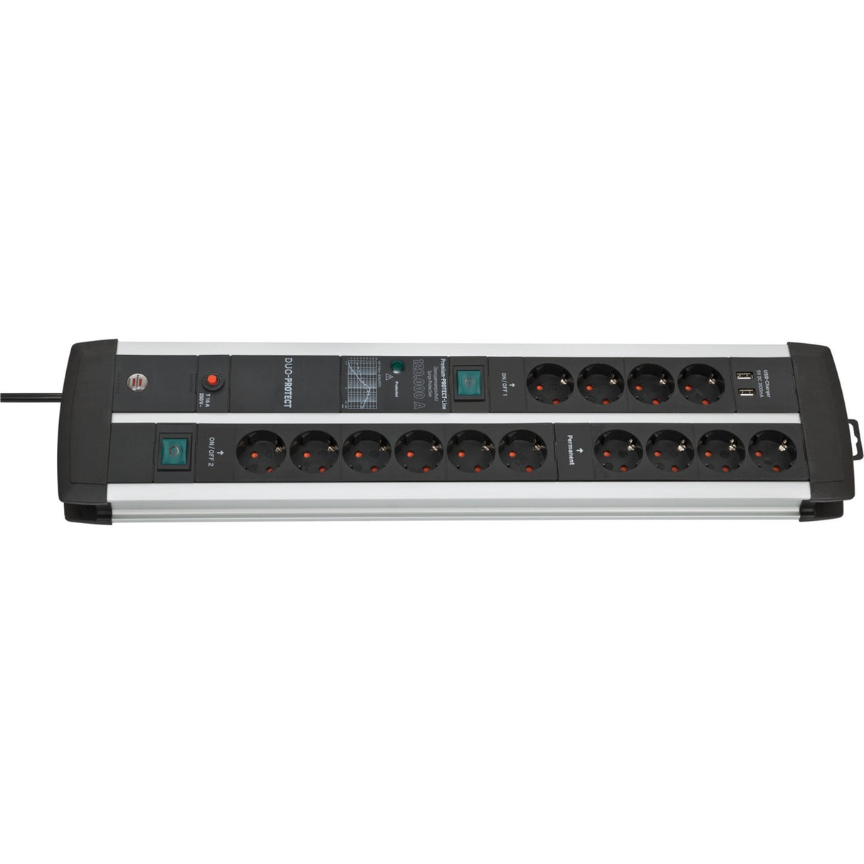 Brennenstuhl Premium-Protect-Line 120,000A Duo Socket 14-V