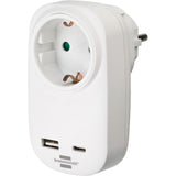 Adaptador de enchufe Brennenstuhl con entrega USB C para SNEL