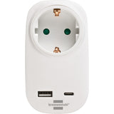 Adaptador de enchufe Brennenstuhl con entrega USB C para SNEL