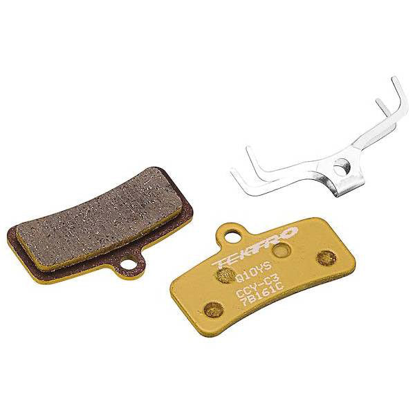 Tektro -Scheibenbremsblock Set Q10YS Hydraulik Keramik Gold