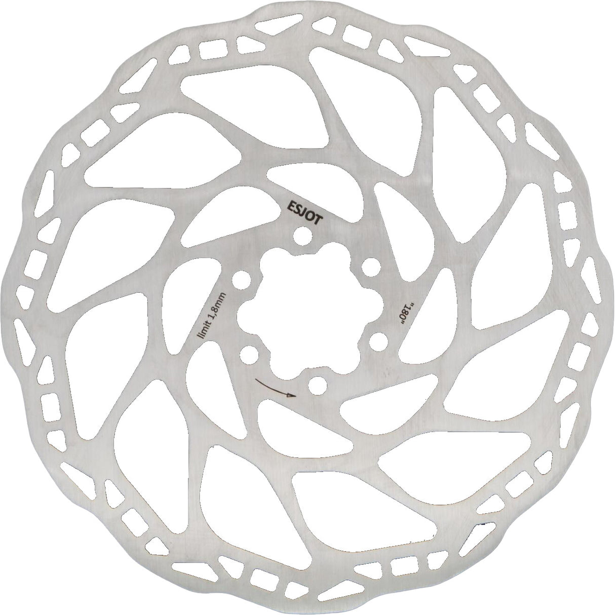 Esjot zavorni disk LOS 203 mm, vključno s 6 vijaki
