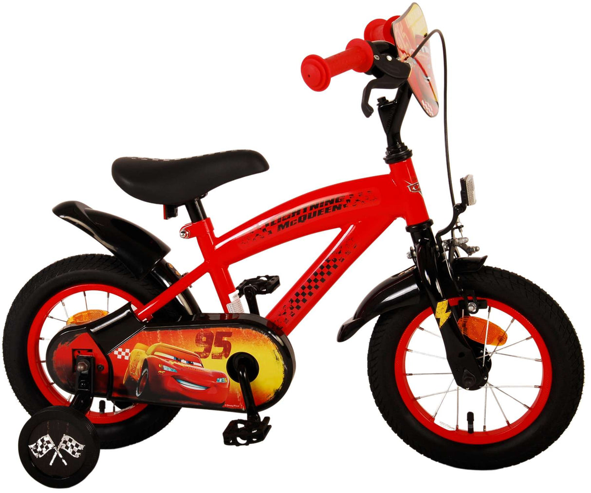 Dětské kolo Disney Cars - Boys - 12 palců - červená