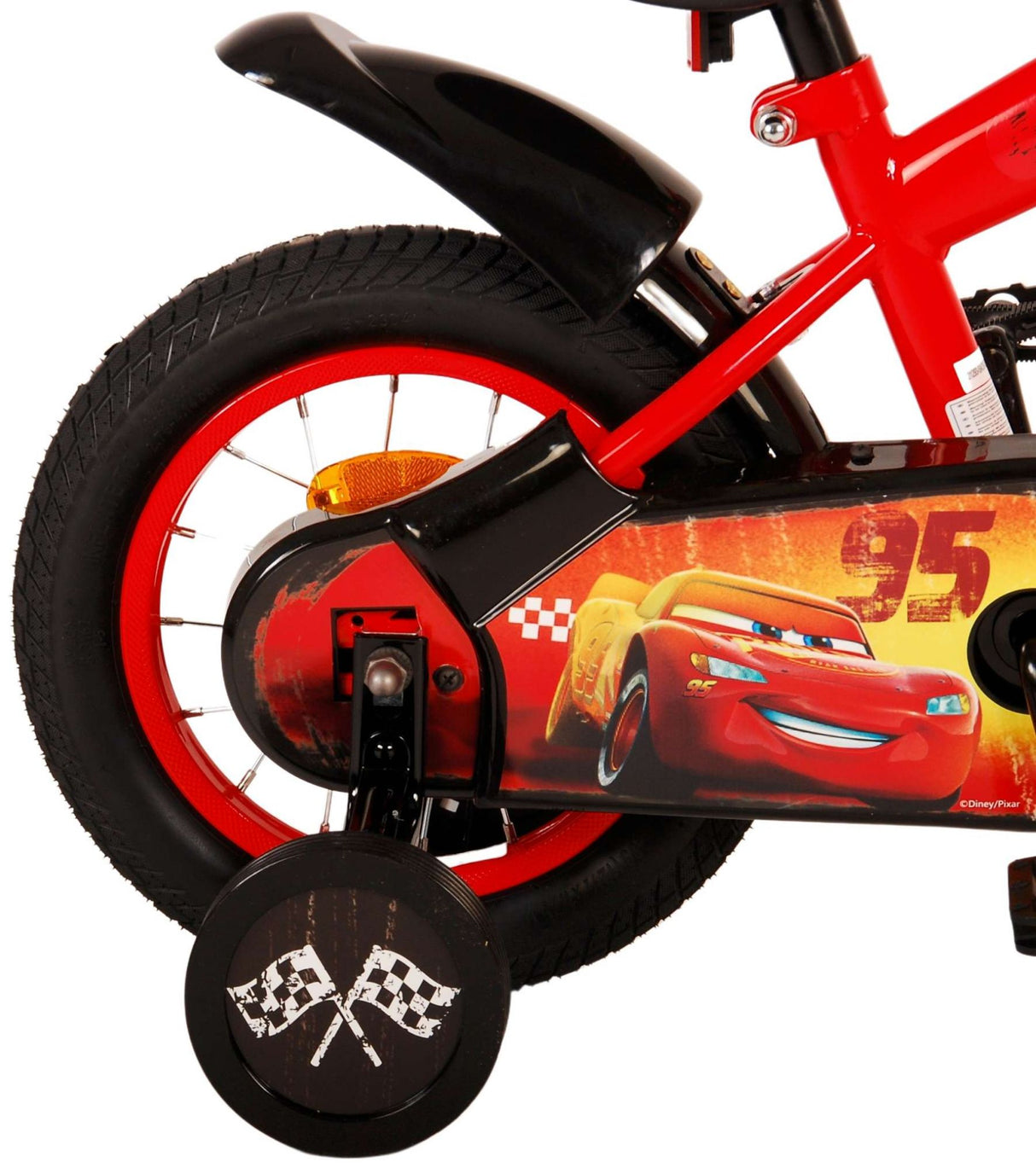 Dětské kolo Disney Cars - Boys - 12 palců - červená