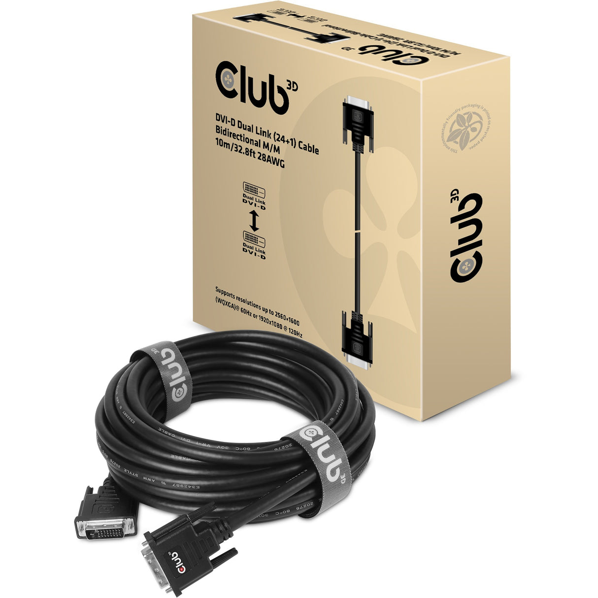 Club 3D DVI-D Dual Link (24 + 1) Kabel