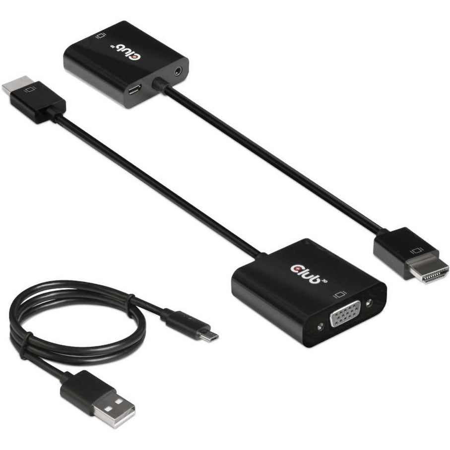 Club 3D HDMI 1.4 til VGA -adapter med lyd