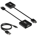 Club 3D HDMI 1.4 til VGA -adapter med lyd