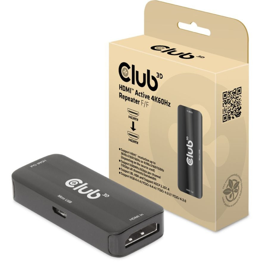 Club 3D HDMI Aktivní 4K60Hz Repeater F F F F F F F F F F