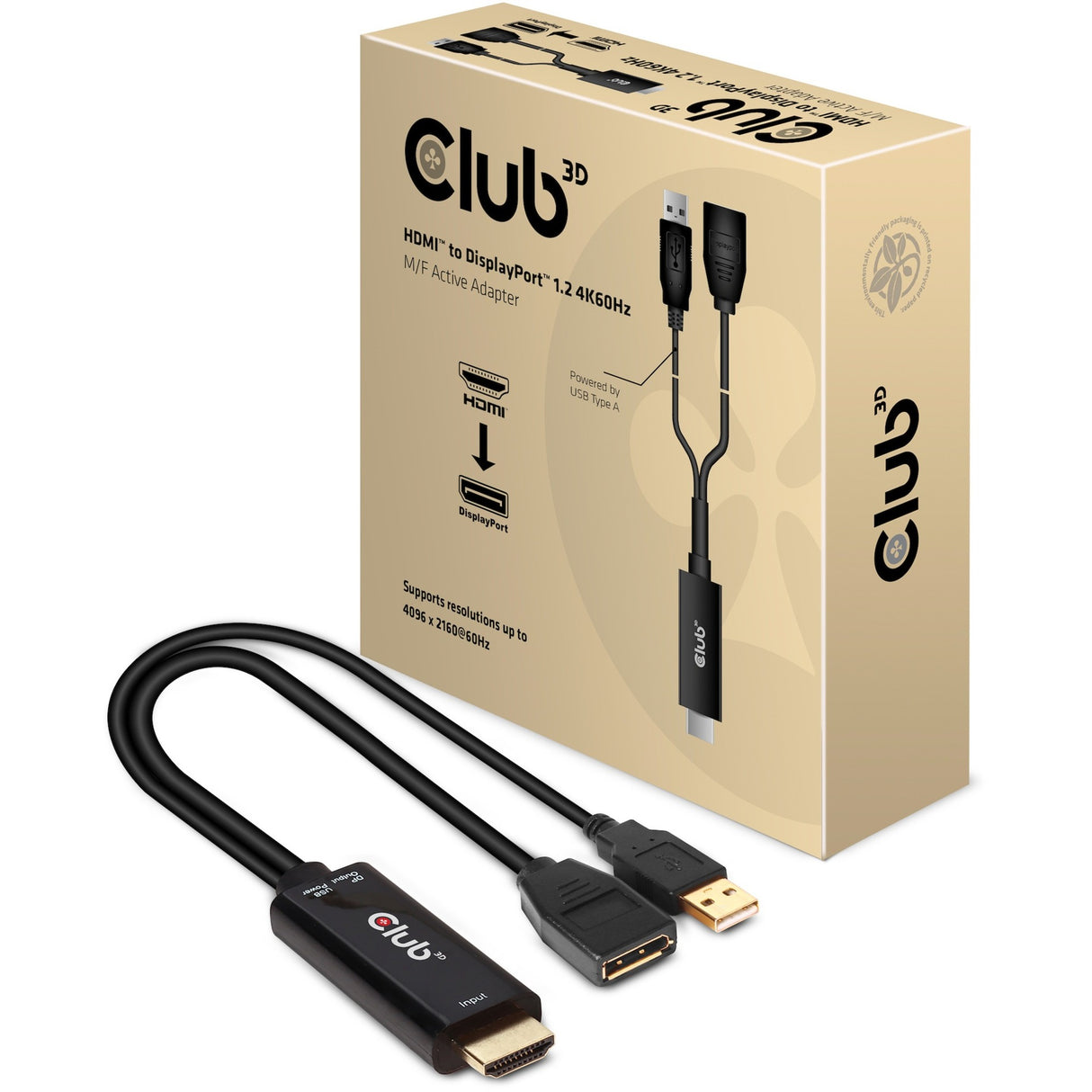 Club 3D HDMI to DisplayPort Active Adapter