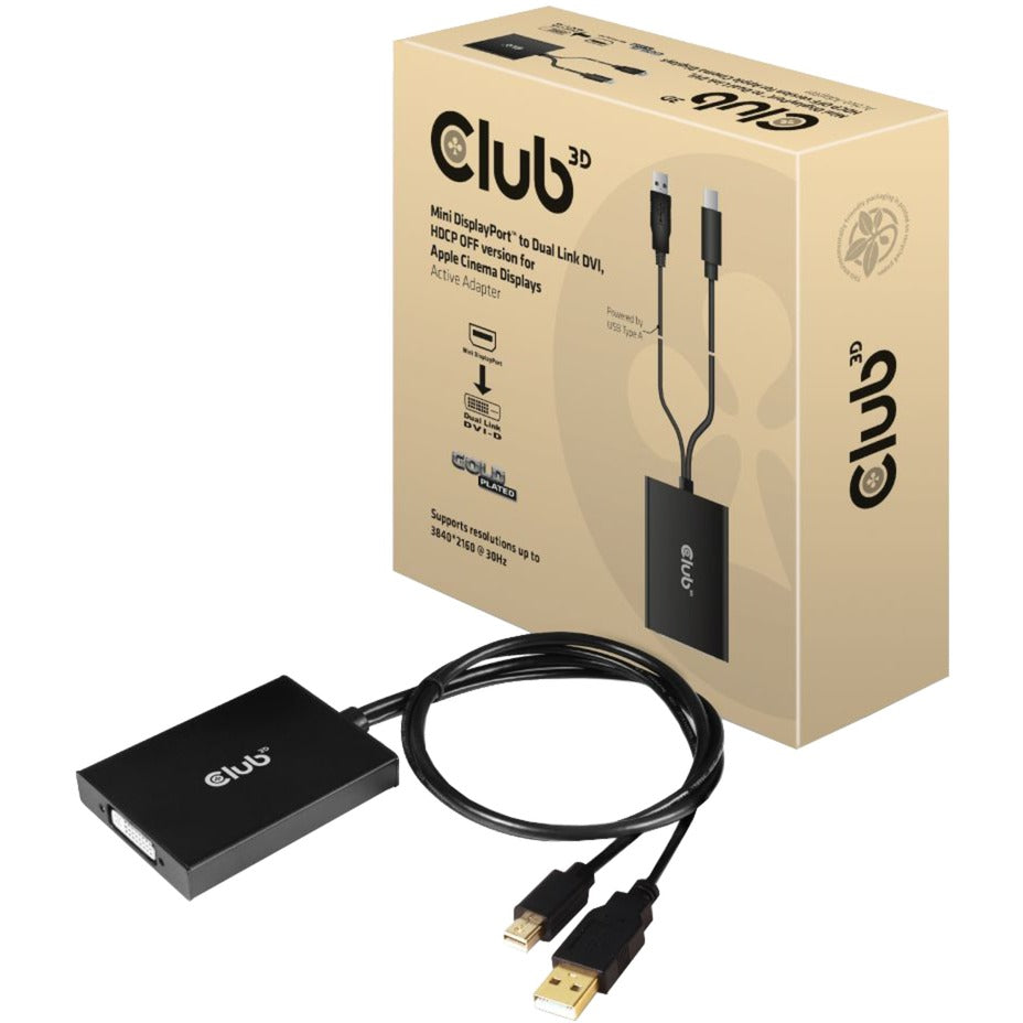 Club 3D Mini DisplayPort do dvojne povezave DVI, HDCP Off Versio
