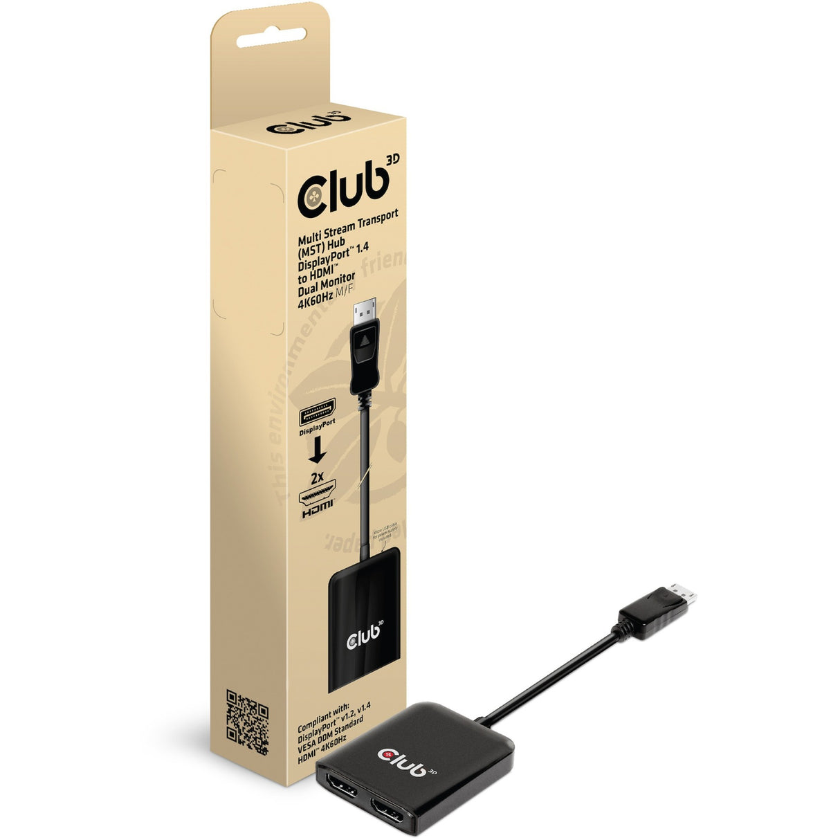 Club 3D Multi Stream Transport Hub Disport 1.4 till 2x