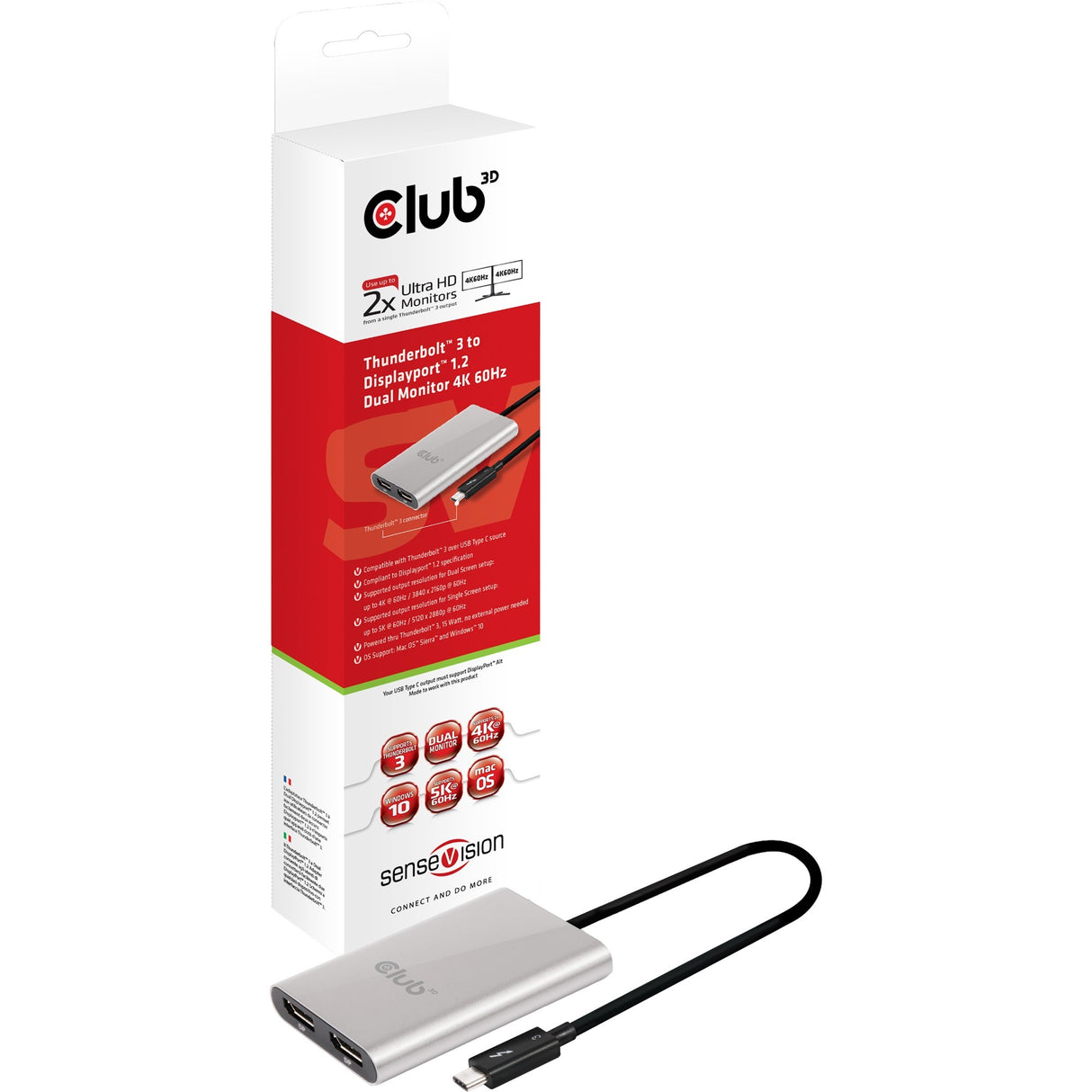 Club 3d Thunderbolt 3 do DisplayPort 1.2 Adapter